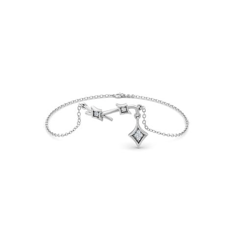 Horologium 925 Silver Diamond Bracelet