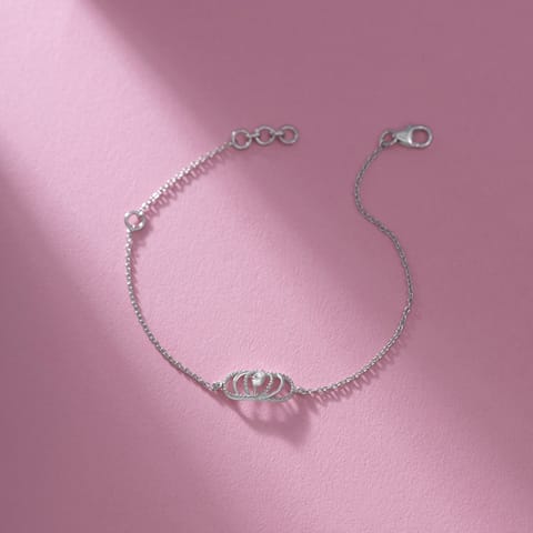 Aglow 925 Silver Diamond Bracelet