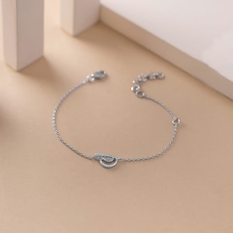 Rising Sun  925 Silver Diamonds Bracelet