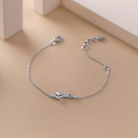 Crystalline Summit 925 Silver Diamonds Bracelet