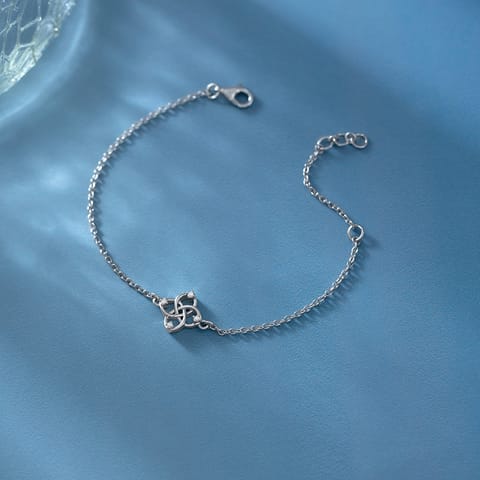 Eternally Bound 925 Silver Diamond Bracelet