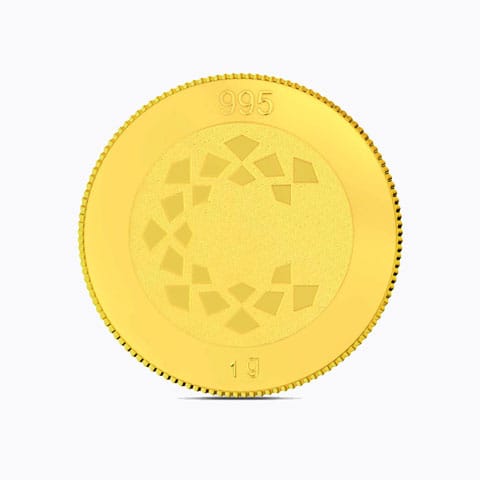 1g, 24Kt Lucky Ganesha Gold Coin 1g, 24Kt Lucky Ganesha Gold Coin