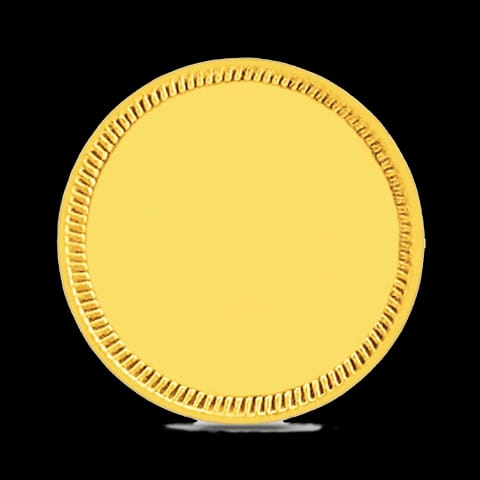 4g, 24Kt Plain Gold Coin 4g, 24Kt Plain Gold Coin
