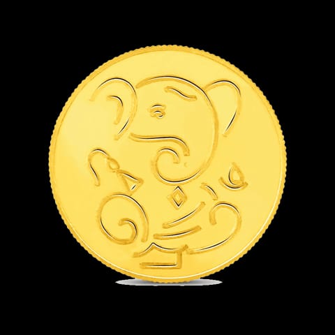 5g, 24Kt Lucky Ganesha Gold Coin 5g, 24Kt Lucky Ganesha Gold Coin