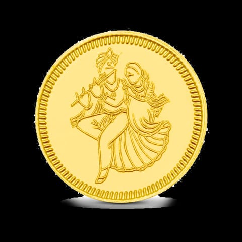 4g, 24Kt Radhe-Krishna Gold Coin 4g, 24Kt Radhe-Krishna Gold Coin