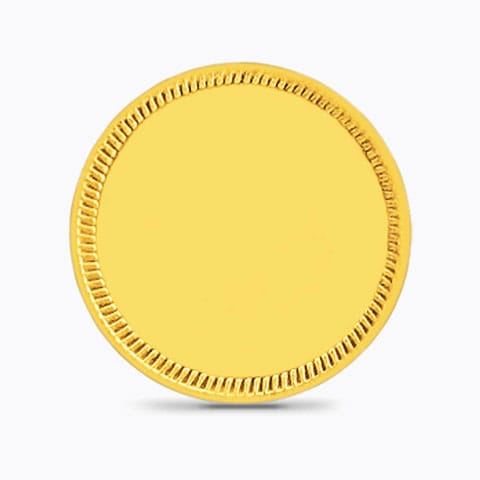 5g, 24Kt Plain Gold Coin