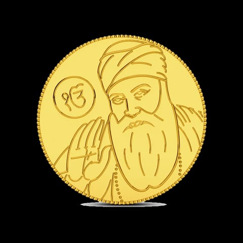 2g, 24Kt Guru Nanak Gold Coin 2g, 24Kt Guru Nanak Gold Coin