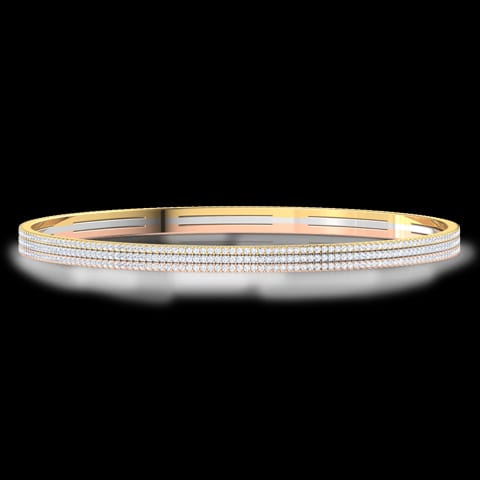 Tri-Tone Diamond Bangle Tri-Tone Diamond Bangle