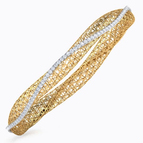 Carol Trellis Diamond Bangle