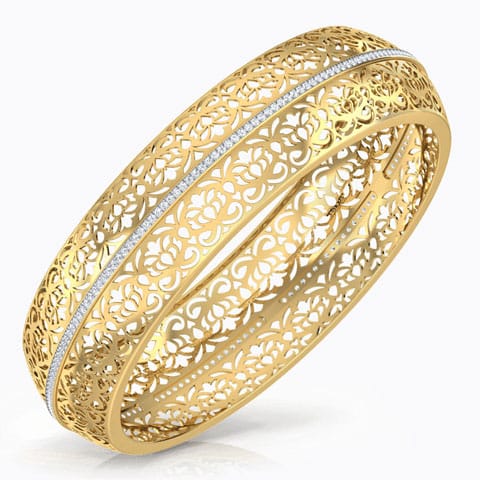 Fola Cutwork Diamond Bangle Fola Cutwork Diamond Bangle