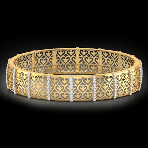 Fabia Cutwork Diamond Bangle Fabia Cutwork Diamond Bangle
