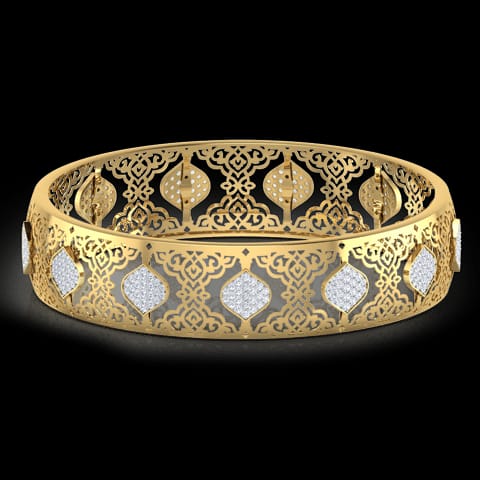 Tia Cutwork Diamond Bangle Tia Cutwork Diamond Bangle