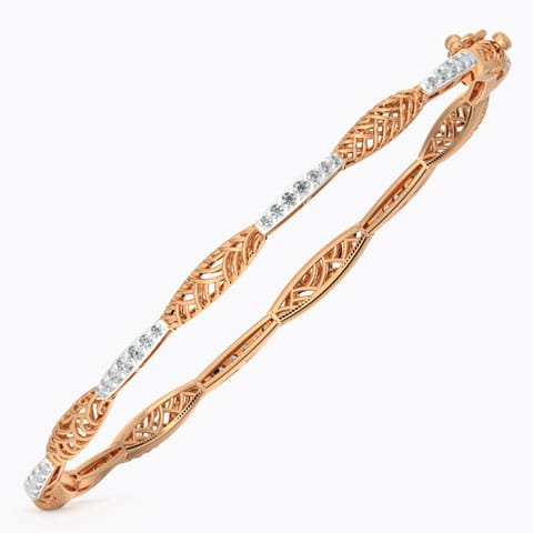 Ornate Diamond Bangle