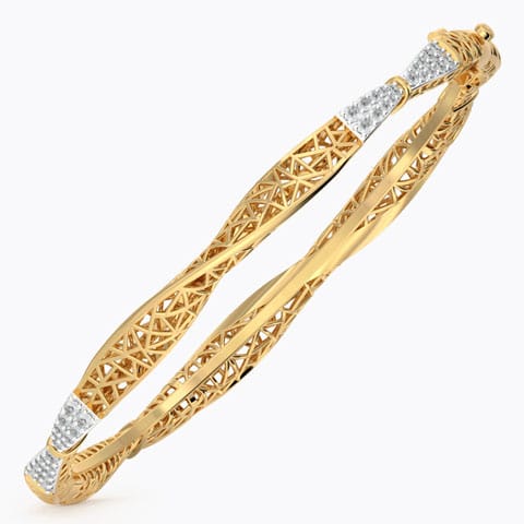 Swivel Diamond Bangle