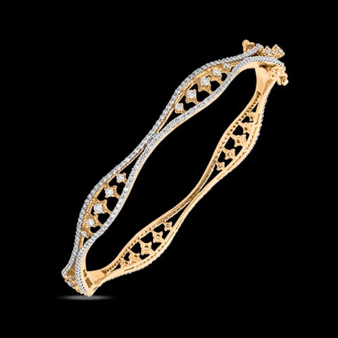 Dazzle Tapered Diamond Bangle Dazzle Tapered Diamond Bangle