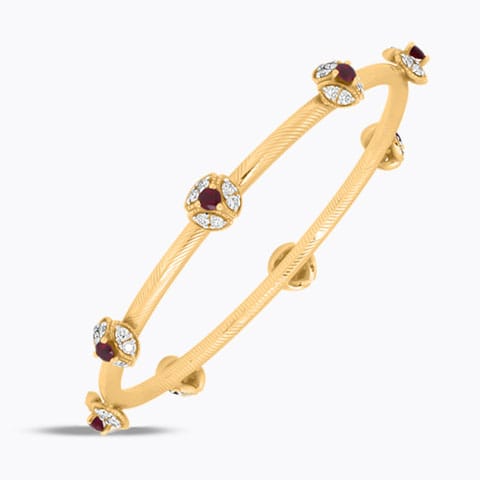 Delightful Bloom Gemstone Bangle Delightful Bloom Gemstone Bangle