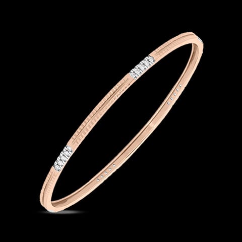 Classic Rose Diamond Bangle