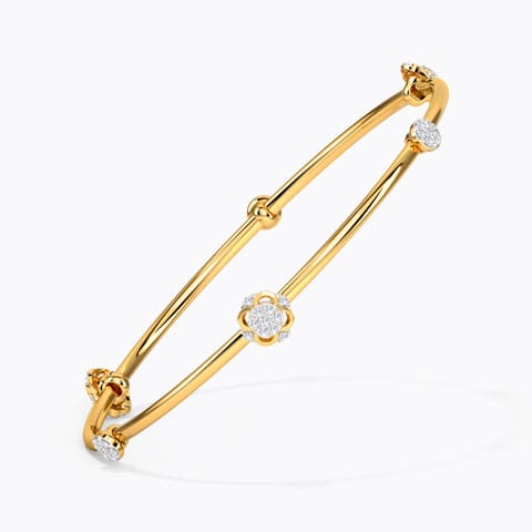 Ornate Orb Diamond Bangle