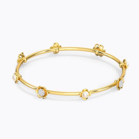Elegant Posy Gemstone Bangle
