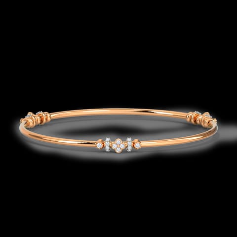 Glinting Clover Diamond Bangle Glinting Clover Diamond Bangle