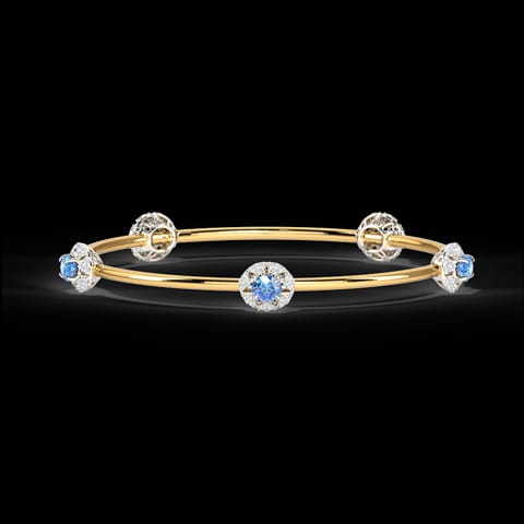 Glinting Bloom Diamond Bangle