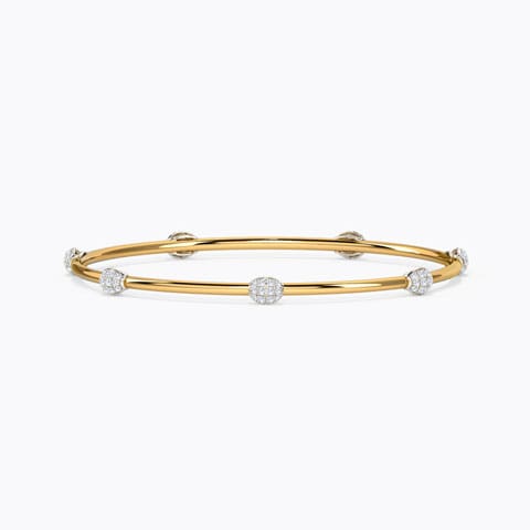 Glittering Florid Diamond Bangle Glittering Florid Diamond Bangle