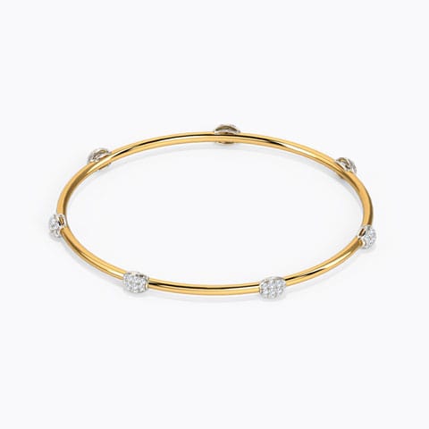 Glittering Florid Diamond Bangle Glittering Florid Diamond Bangle
