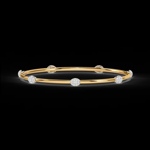 Glittering Florid Diamond Bangle Glittering Florid Diamond Bangle