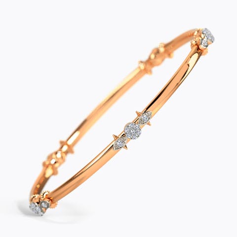 Round Geo Diamond Bangle Round Geo Diamond Bangle
