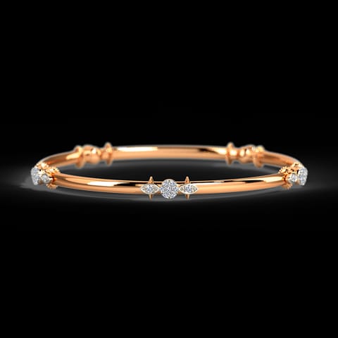 Round Geo Diamond Bangle Round Geo Diamond Bangle