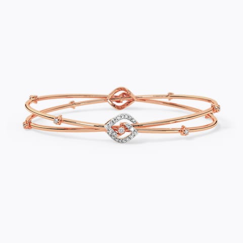 Janaki Twisted Diamond Bangle Janaki Twisted Diamond Bangle