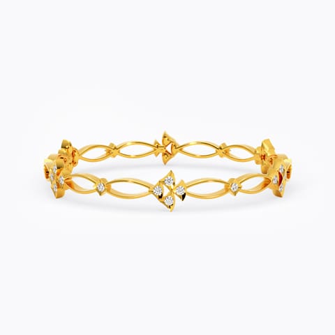 Raceme 22k Diamond Bangle