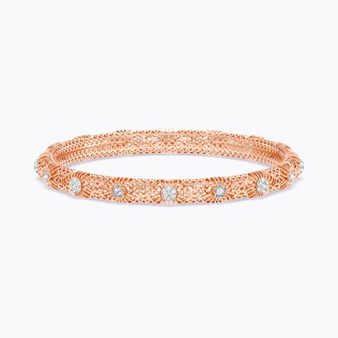 Floral Jali Diamond Bangle Floral Jali Diamond Bangle