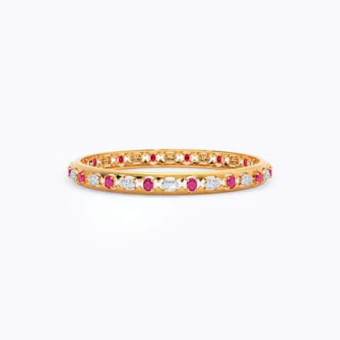 Scarlet Veil Gemstone Bangle Scarlet Veil Gemstone Bangle