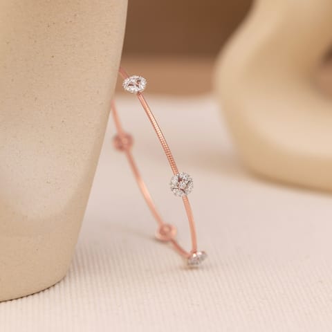 Prism Line Diamond Bangle