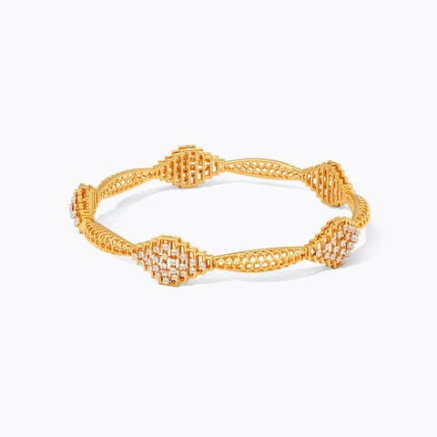 Ether Link Diamond Bangle