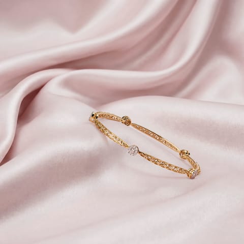 Empress Grid Diamond Bangle