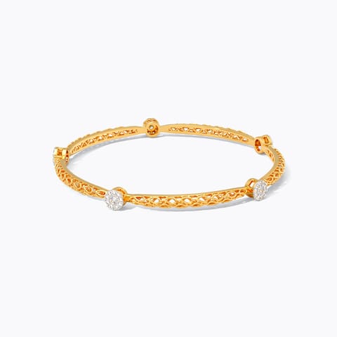 Empress Grid Diamond Bangle