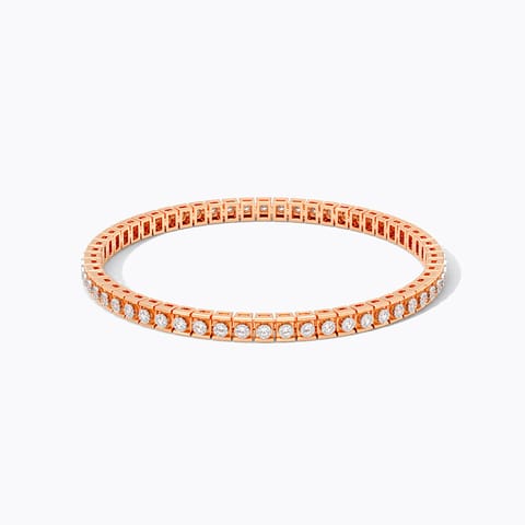 Golden Coiled Diamond Bangle