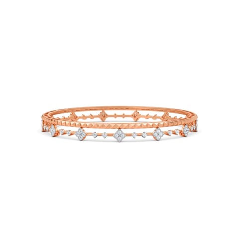 Linear Flare Diamond Bangle Linear Flare Diamond Bangle