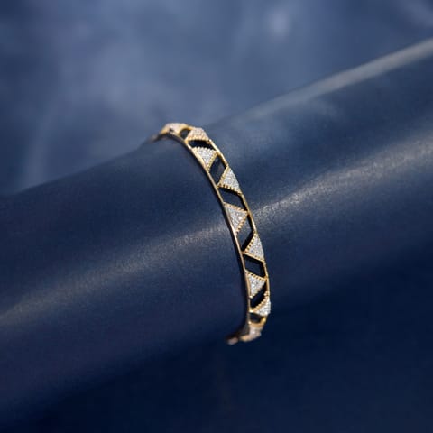 Pyramid Diamond Bangle