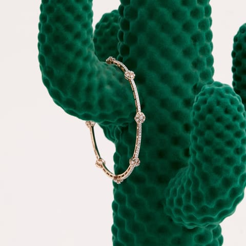 Hexagon Station Diamond Bangle