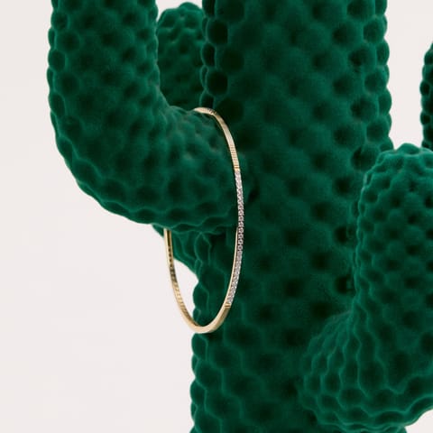 Lumina Textured Diamond Bangle