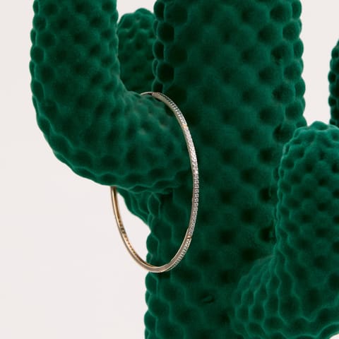Linea Textured Diamond Bangle