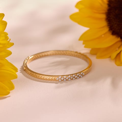 Scattered Mesh Diamond Bangle