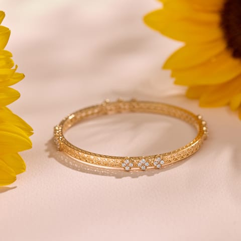 Trio Cluster Diamond Bangle Trio Cluster Diamond Bangle