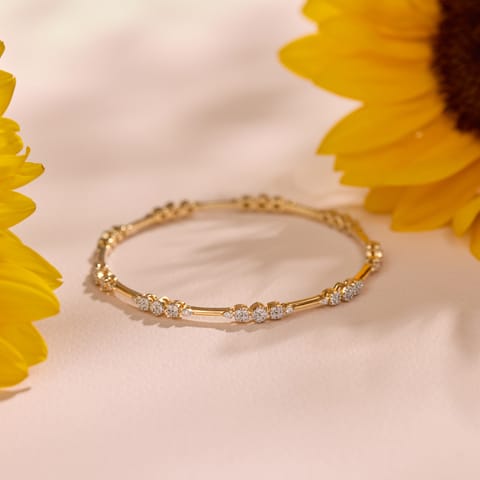 Solstice Five Diamond Bangle