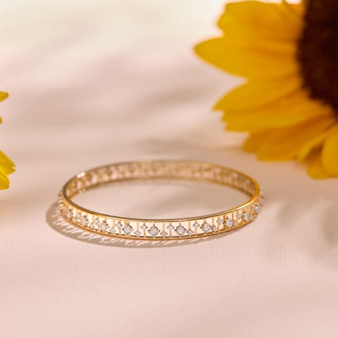Architectural Diamond Bangle