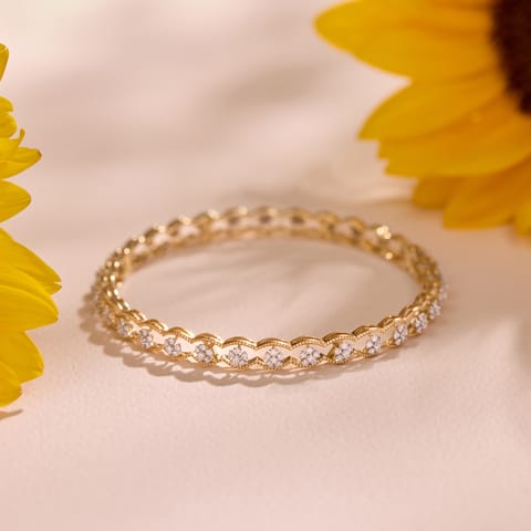 Flora Station Diamond Bangle