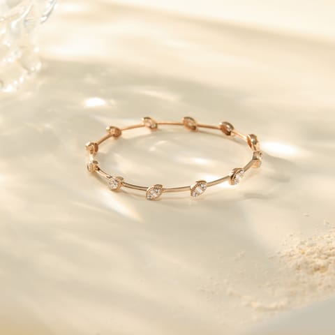 Textured Marquise Diamond Bangle Textured Marquise Diamond Bangle